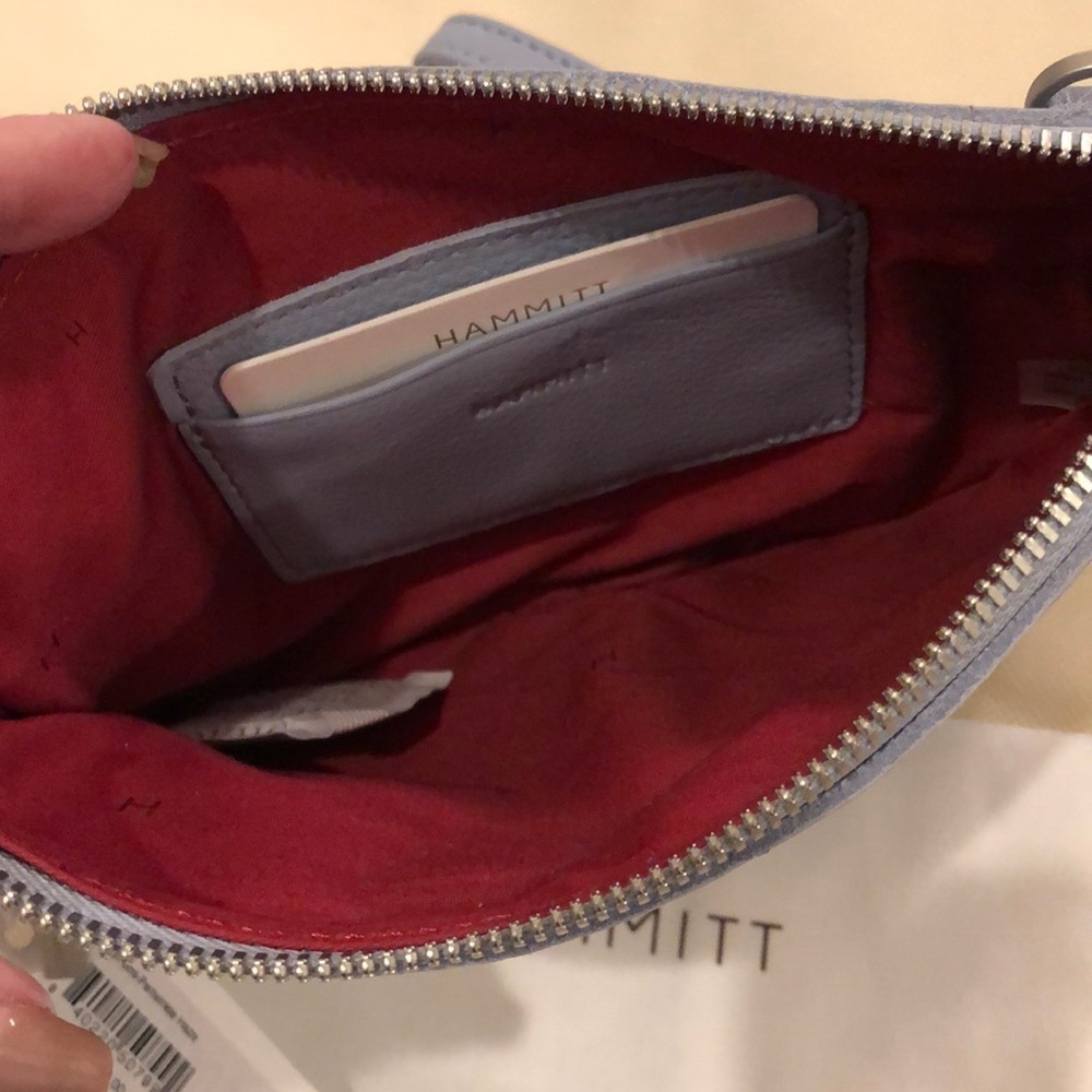 HAMMITT NASH SMALL WRISTLET/ CROSSBODY in Periwinkle Haze NWT - Picture 5 of 7